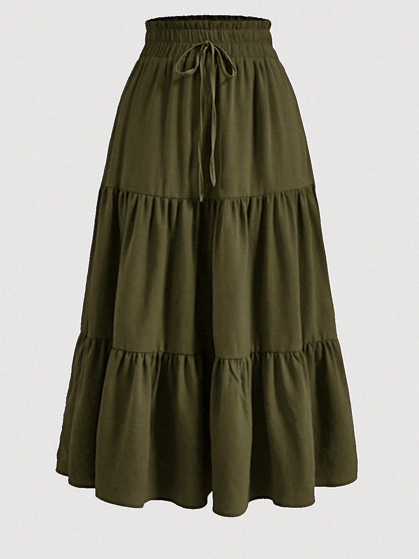 Independent Station Printed Skirt Elastic Waistband Bohemian Holiday Skirt